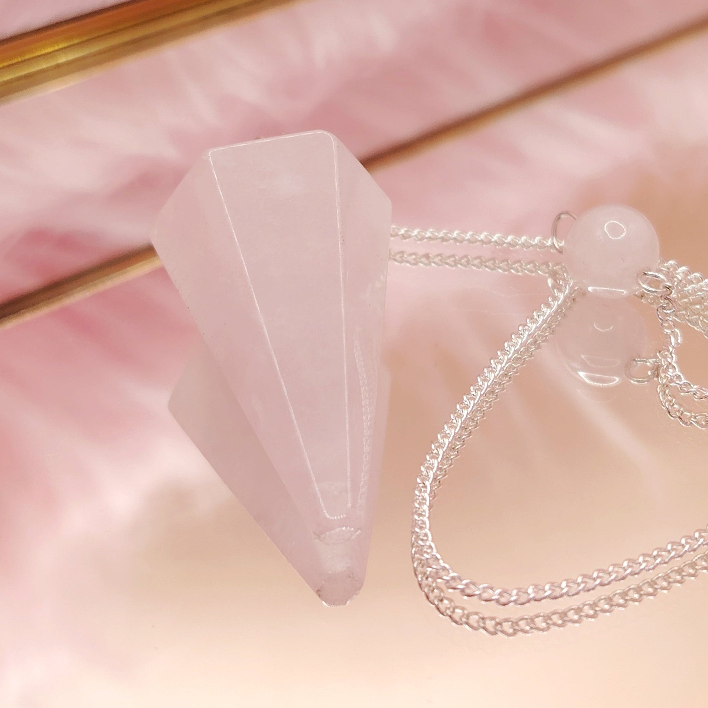 Péndulo - Cuarzo Rosa