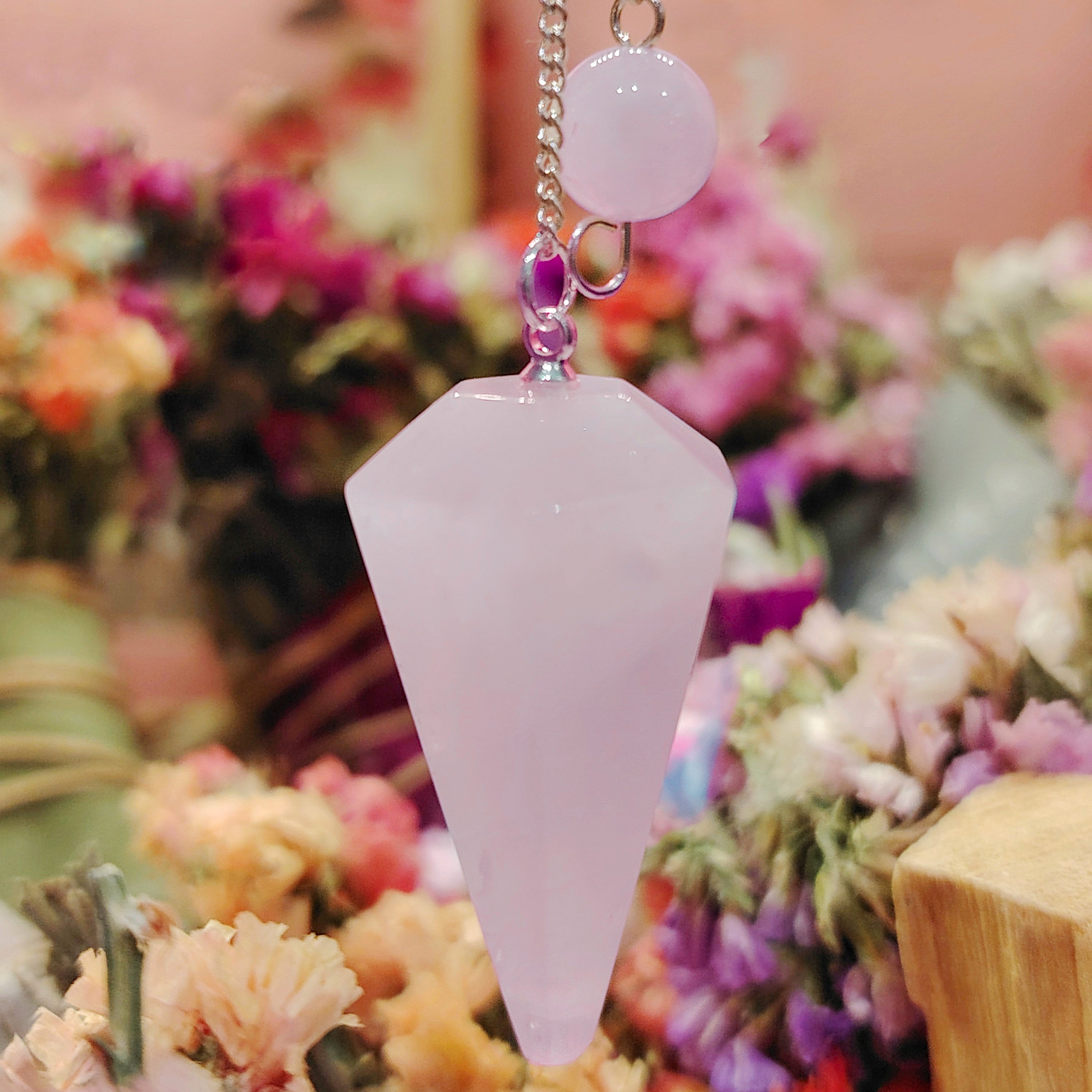 Péndulo - Cuarzo Rosa