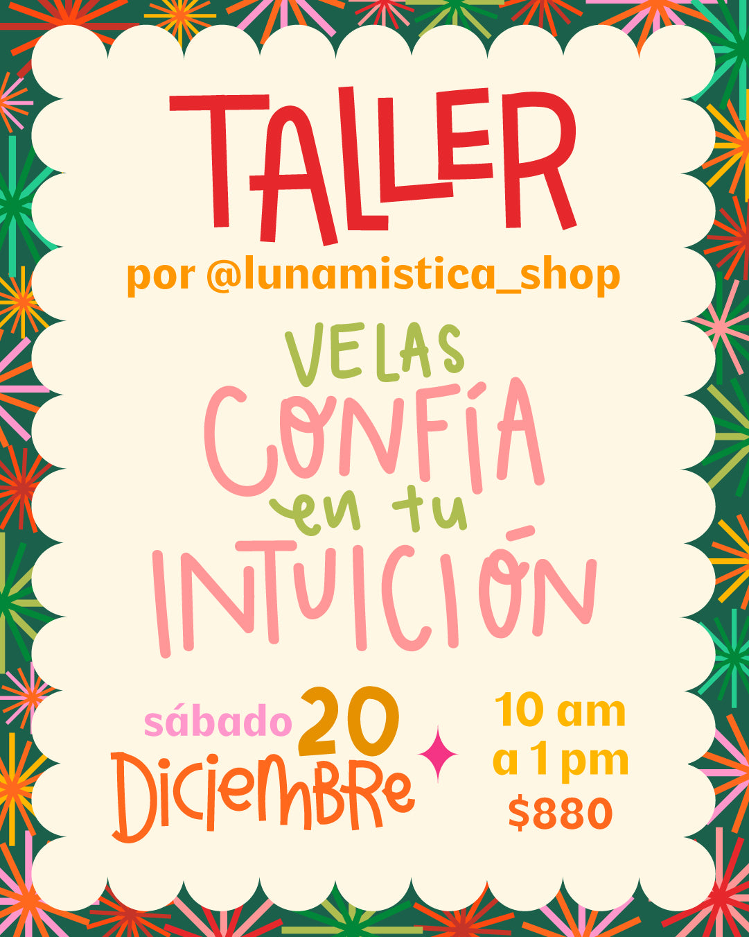 TALLER - VELAS: CONFÍA EN TU INTUICIÓN