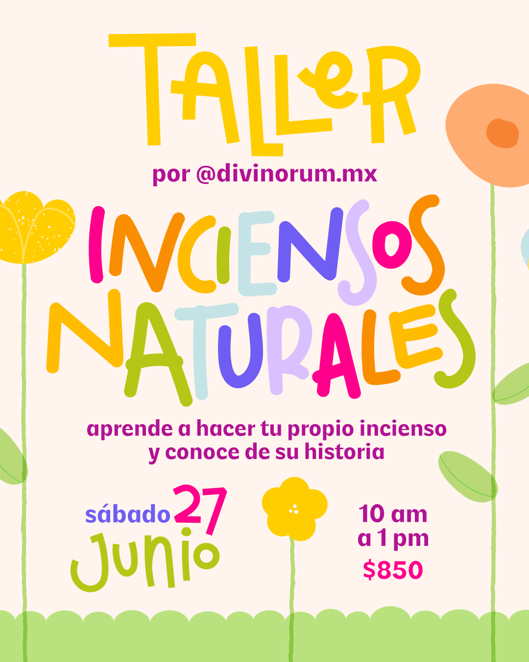 TALLER - INCIENSOS NATURALES