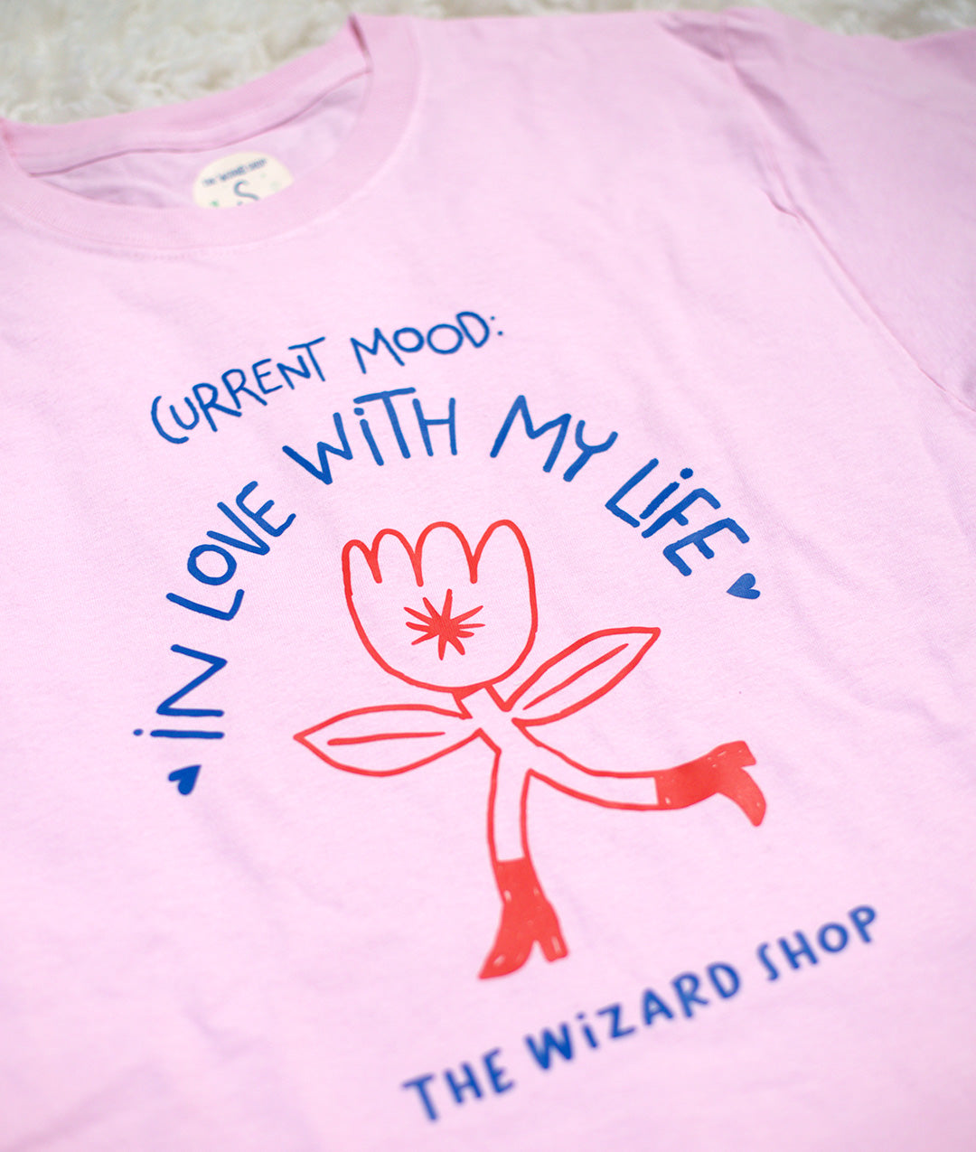 IN LOVE WITH MY LIFE - T-SHIRT ROSA