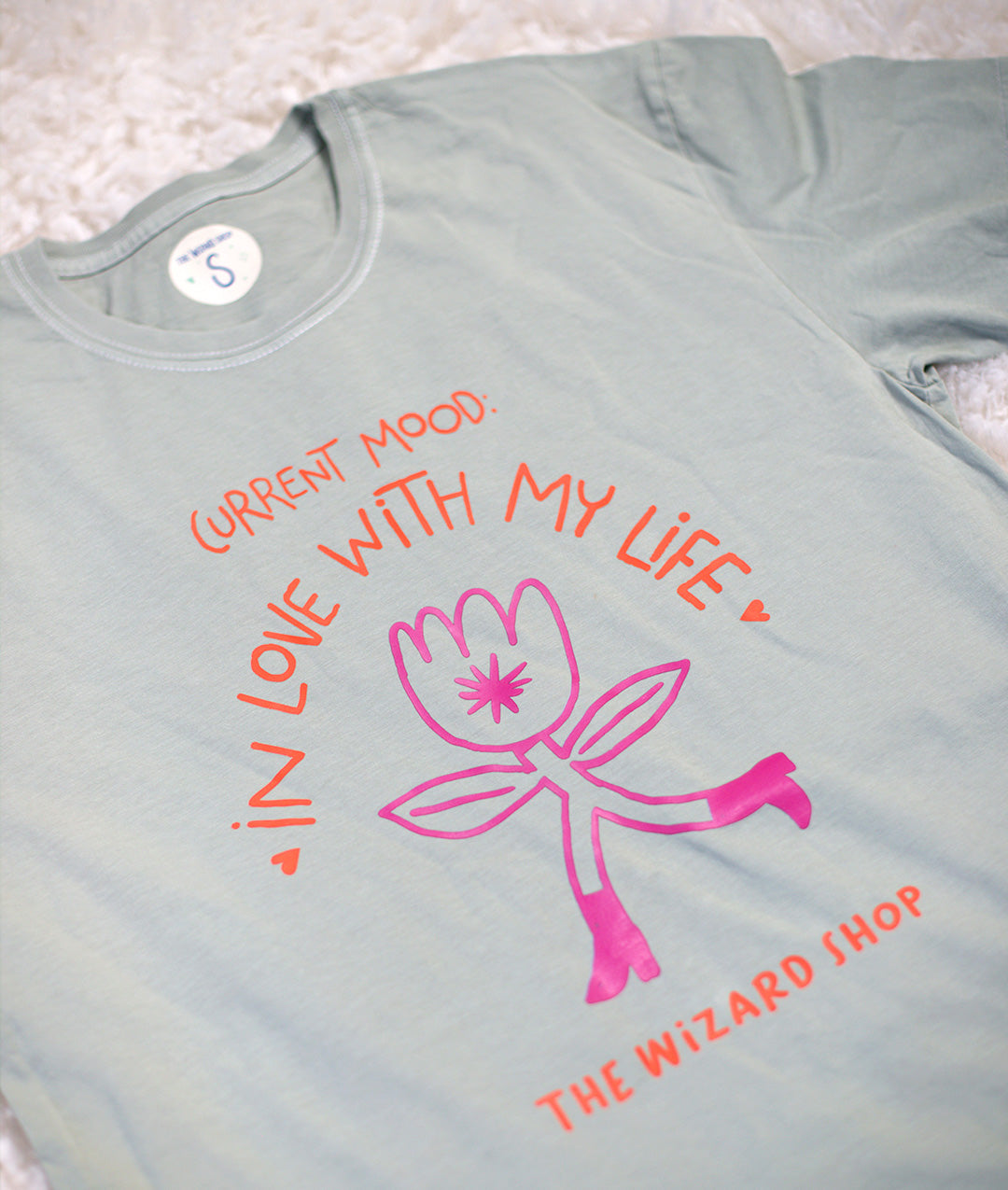 IN LOVE WITH MY LIFE - T-SHIRT VERDE