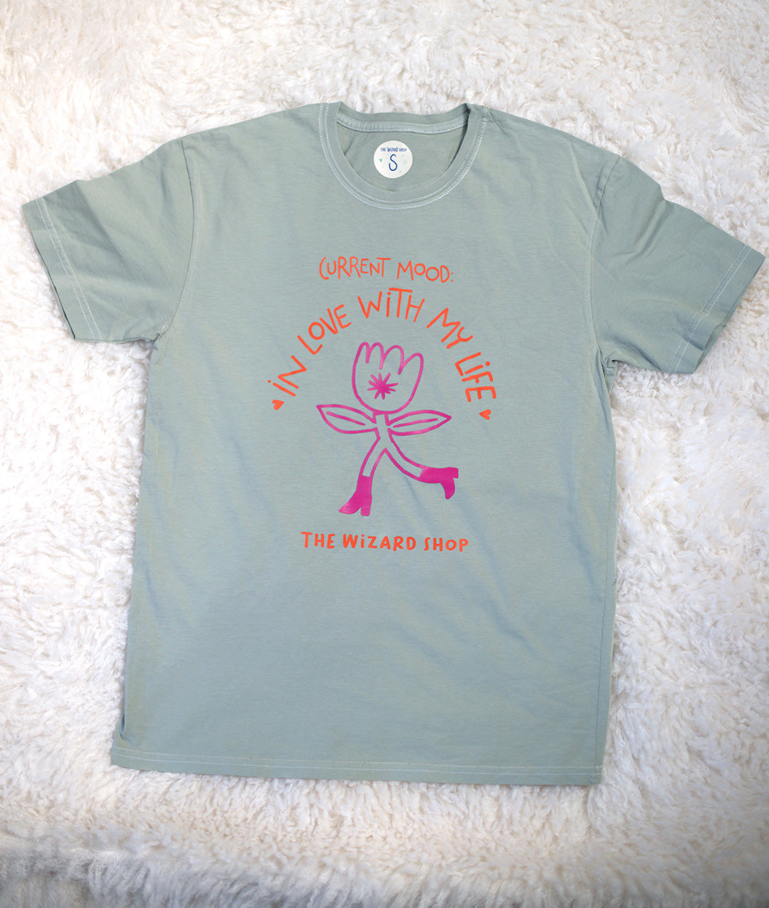 IN LOVE WITH MY LIFE - T-SHIRT VERDE