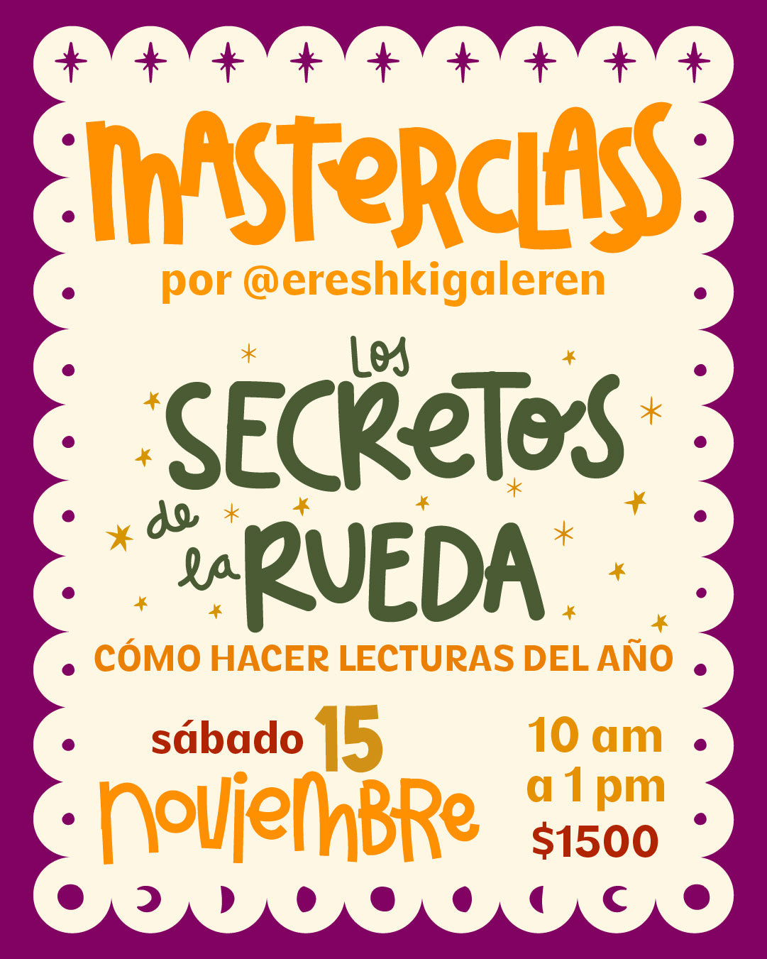 TALLER - LOS SECRETOS DE LA RUEDA
