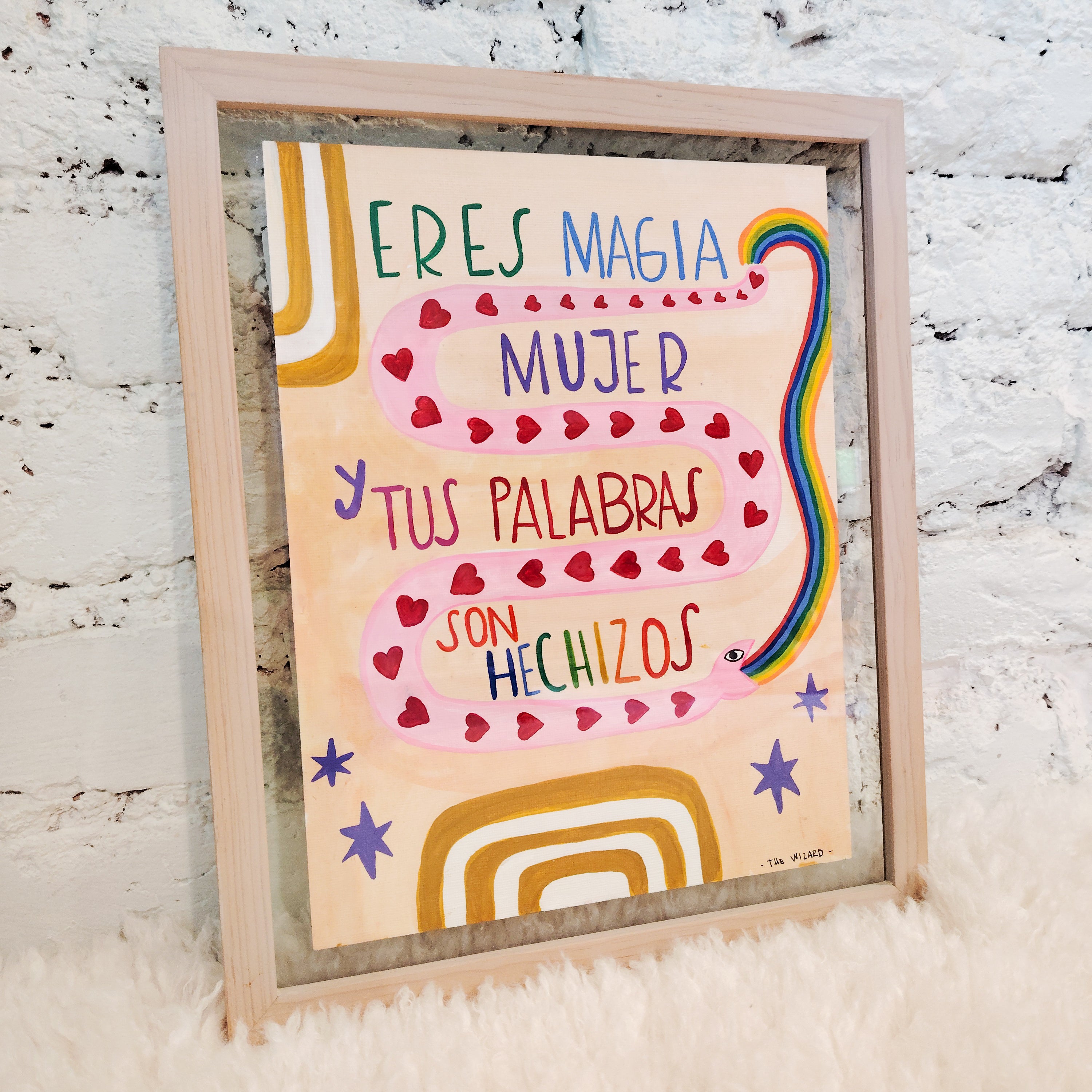 ERES MAGIA MUJER - MARCO MADERA