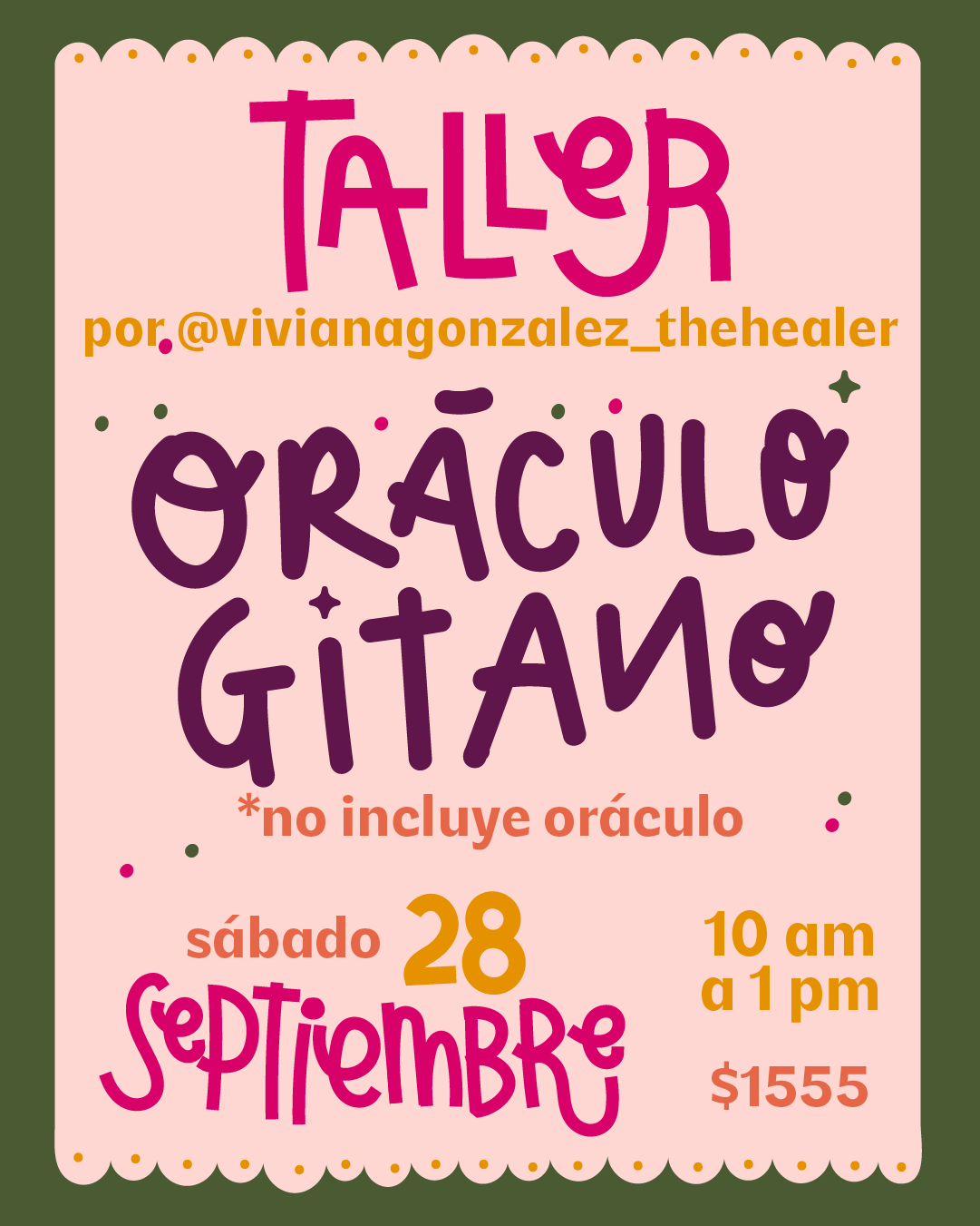 TALLER- ORÁCULO GITANO: SUSURROS DEL DESTINO
