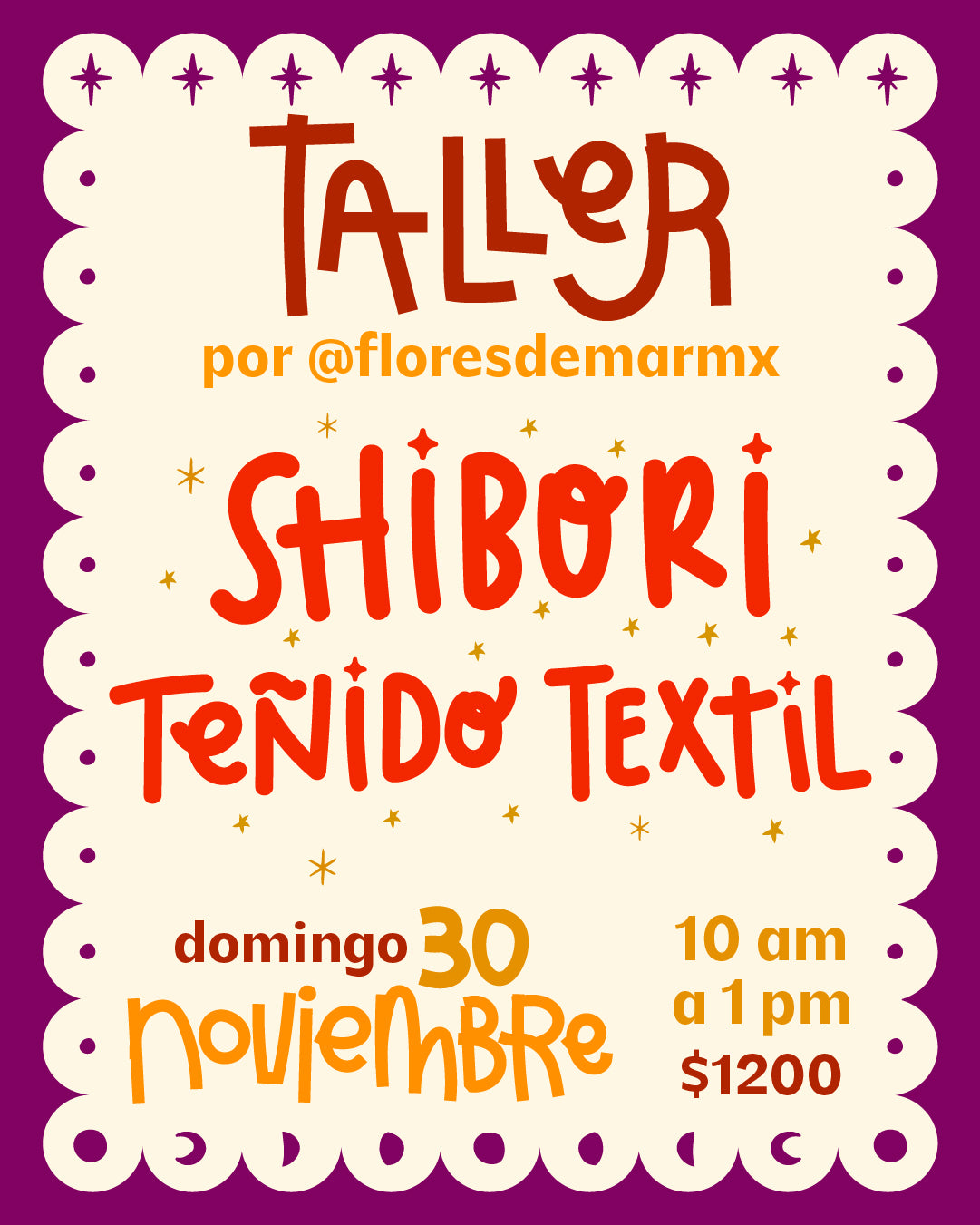 TALLER - SHIBORI, TEÑIDO TEXTIL