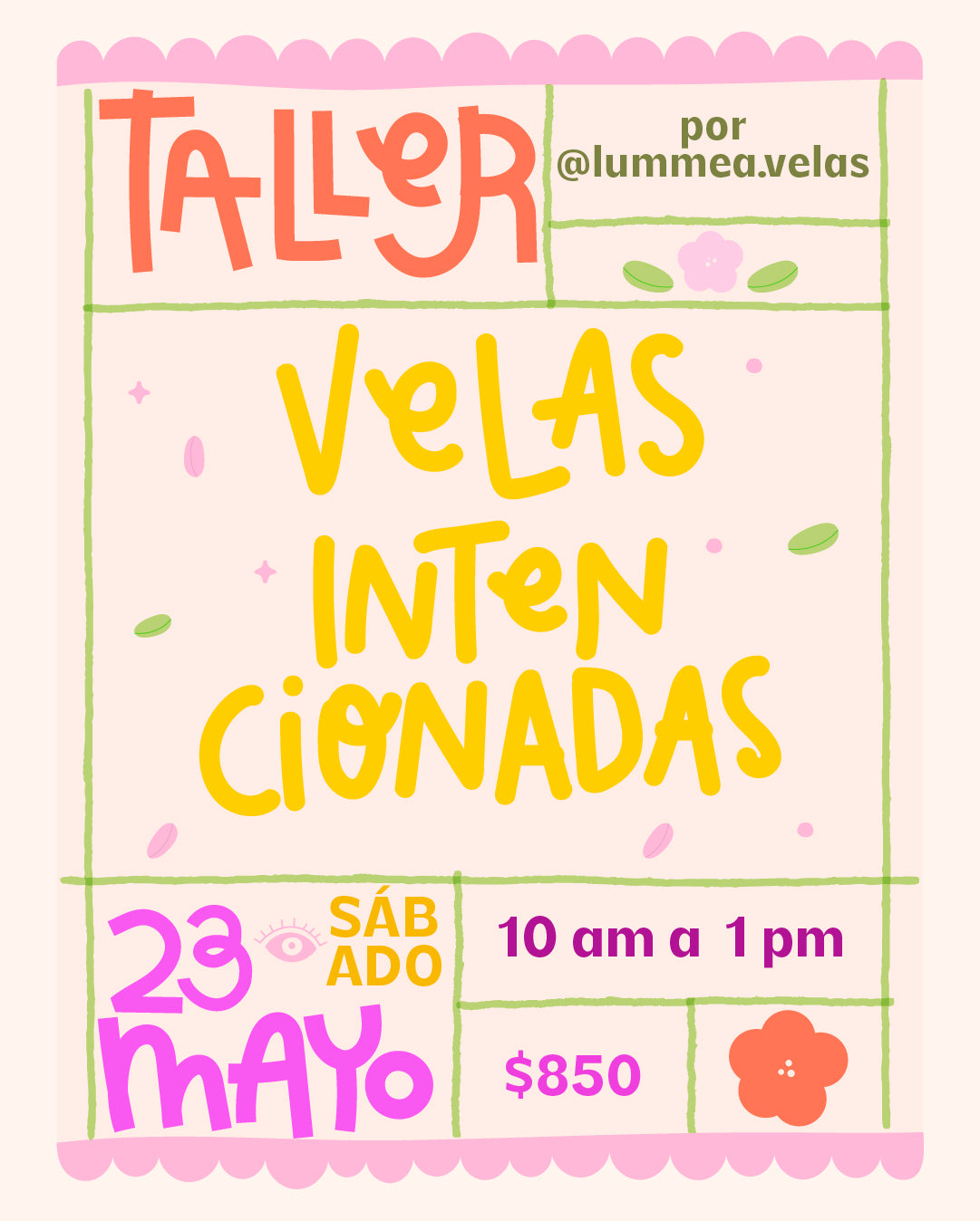 TALLER - VELAS INTENCIONADAS