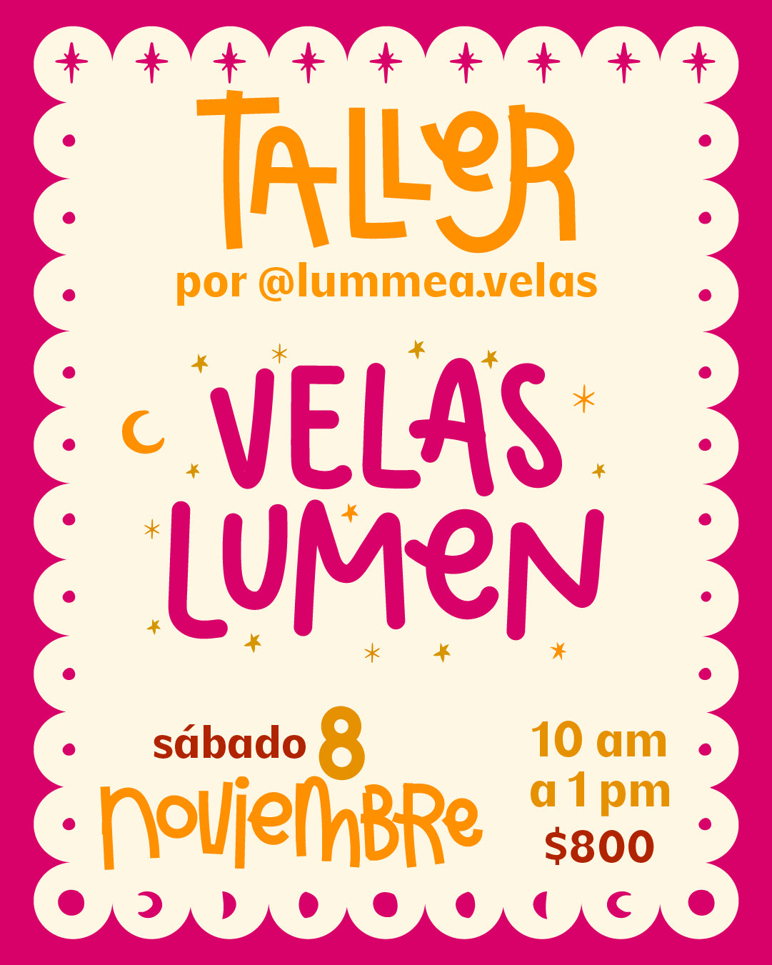 TALLER - VELAS INTENCIONADAS
