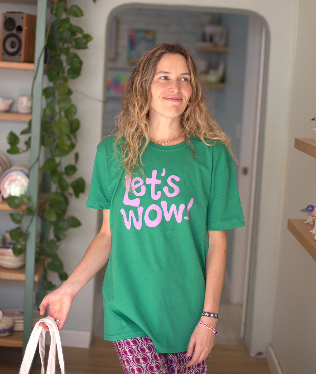 LET'S WOW - T SHIRT VERDE